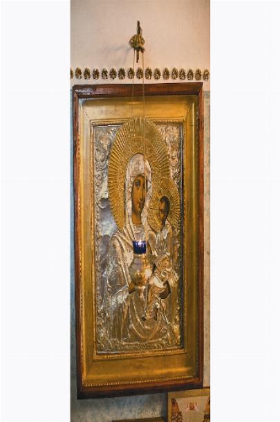 Тихвинская икона Божией Матери одна из главных святынь обители
